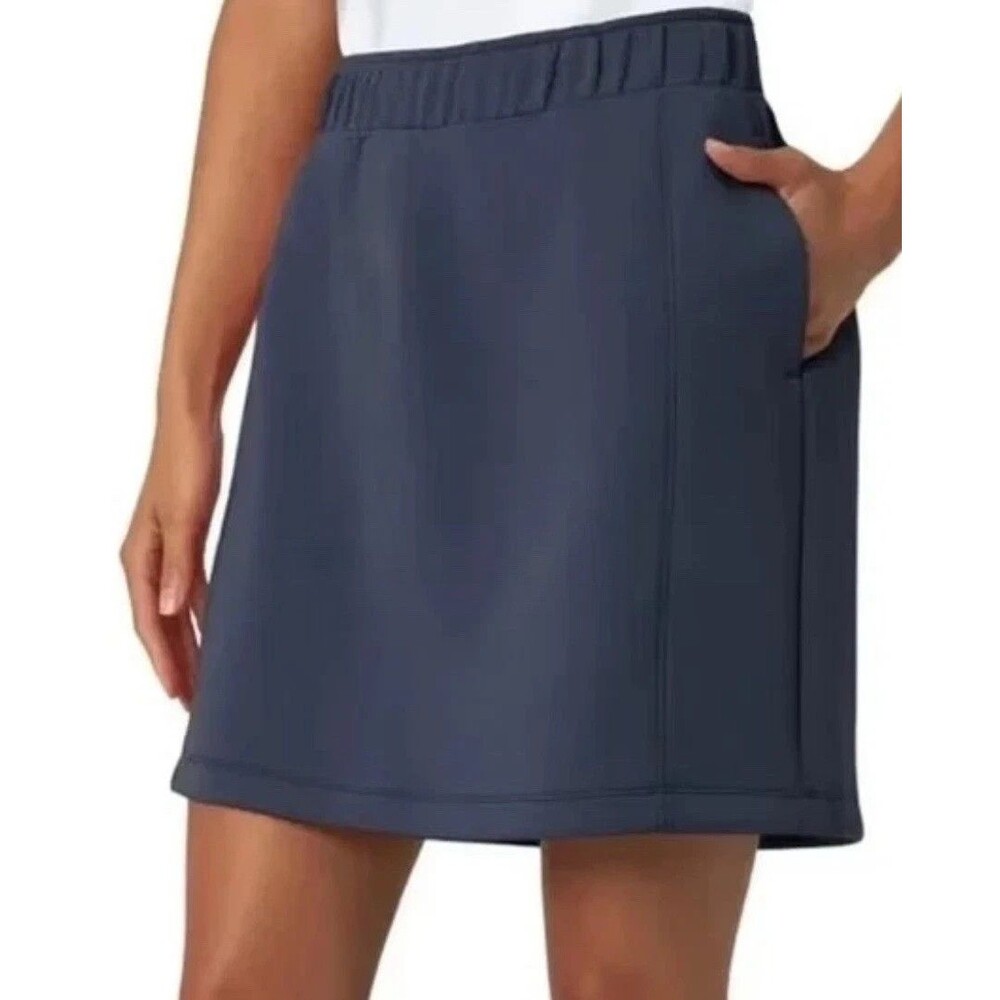Mondetta High Rise Walking Skort Navy Women’s Medium Golf Tennis Active Stretch